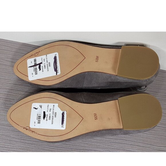 Halogen Nella Ghillie Flat, Grey Kid Leather, Womens Size 5.5 & 8.5 - Picture 10 of 10